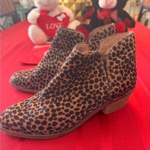 Leopard Print Ankle Boots